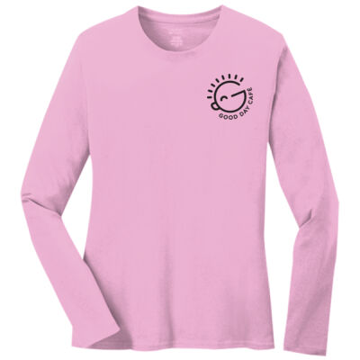 Print_B  - Ladies Long Sleeve Core Cotton Tee Thumbnail